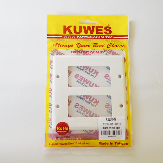 KUWES A880D-WH – Tapa doble estilo DECORA