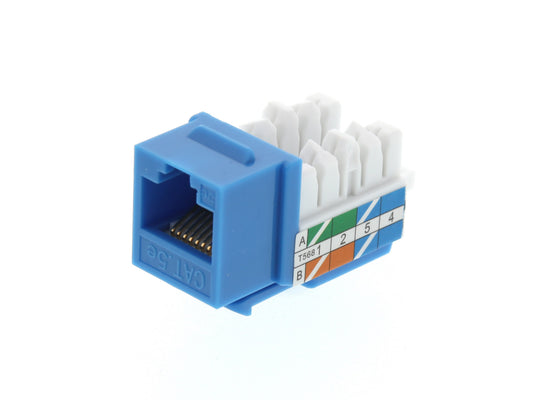 Jack modular CAT5e en color azul – KUWES AKJ8-CE-BL