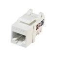 Keystone Jack modular CAT6A blanco súper delgado para redes de alto rendimiento - KUWES AKL-28-2621-6AD