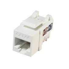 Keystone Jack modular CAT6A blanco súper delgado para redes de alto rendimiento - KUWES AKL-28-2621-6AD