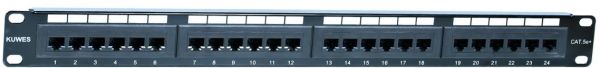 Panel de conexión CAT5e+ de 24 puertos - KUWES AKPH24T-CEC