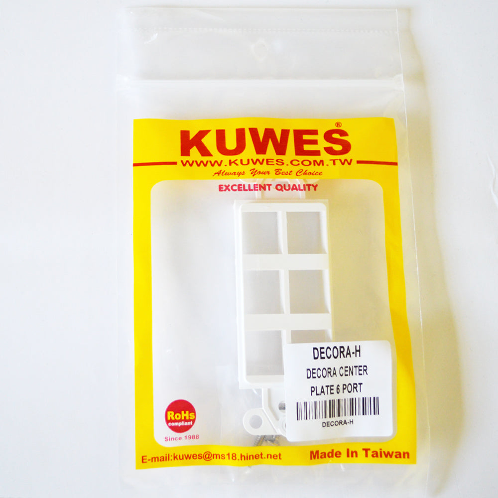 KUWES DECORA-H – Inserto decora de 6 puertos