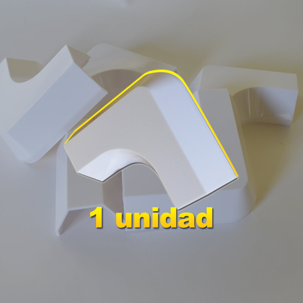 KUWES KCL-6 – Ángulo plano para canaleta KC-6