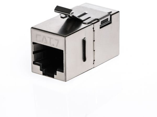 Acoplador (Coupler) en línea CAT7 10G, STP, carcasa metálica – KSNT-2100S7