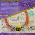 Patch Cord UTP CAT5e Rojo de 2M ultra delgado KUWES UC5E-2M-RD