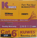 Cable CAT6 UTP negro, uso en intemperie