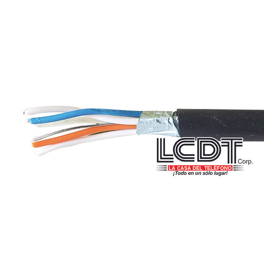 Pie de cable 3 pares CAT3, intemperie, blindado - KUWES C3-3P-OUT