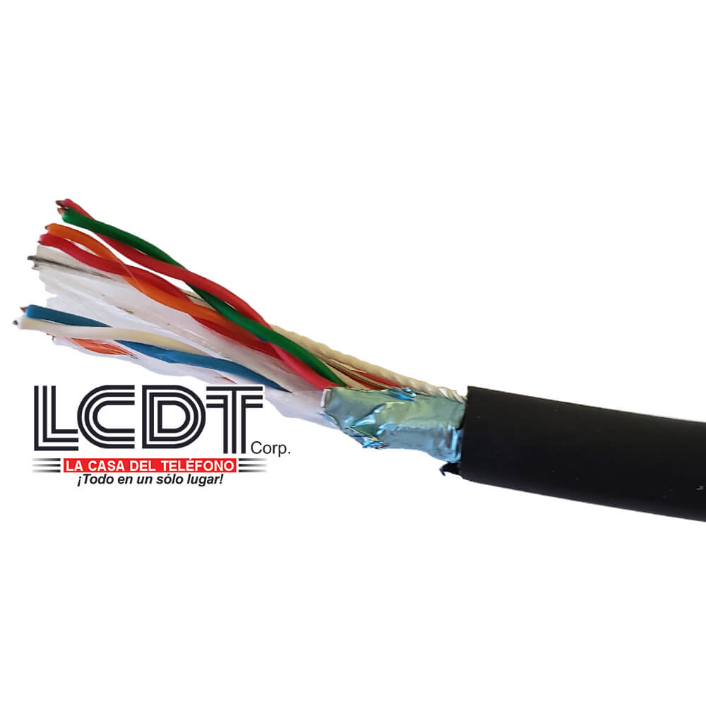 Pie de cable 6 pares FTP CAT5, intemperie - KUWES F5ODPESH6P