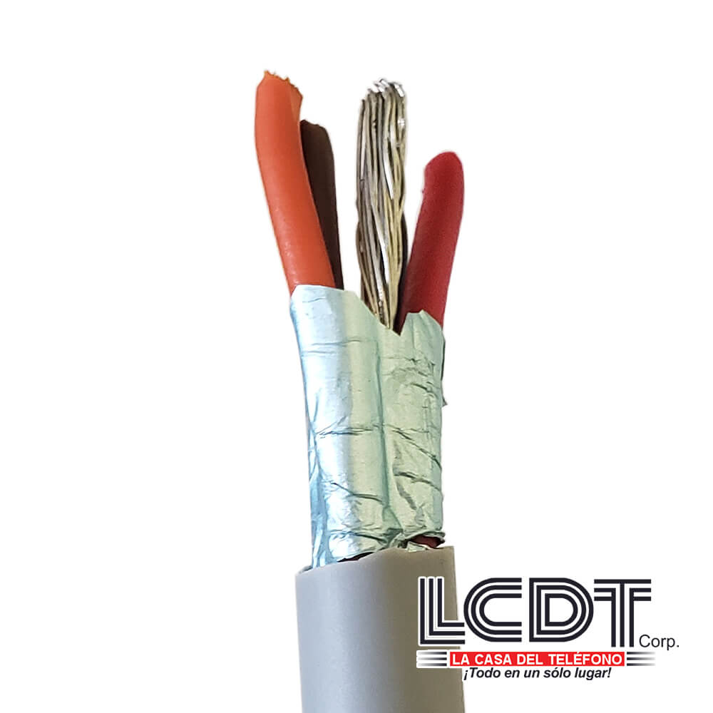 Pie de cable blindado 4C 16AWG – KUWES KS-16A-4C