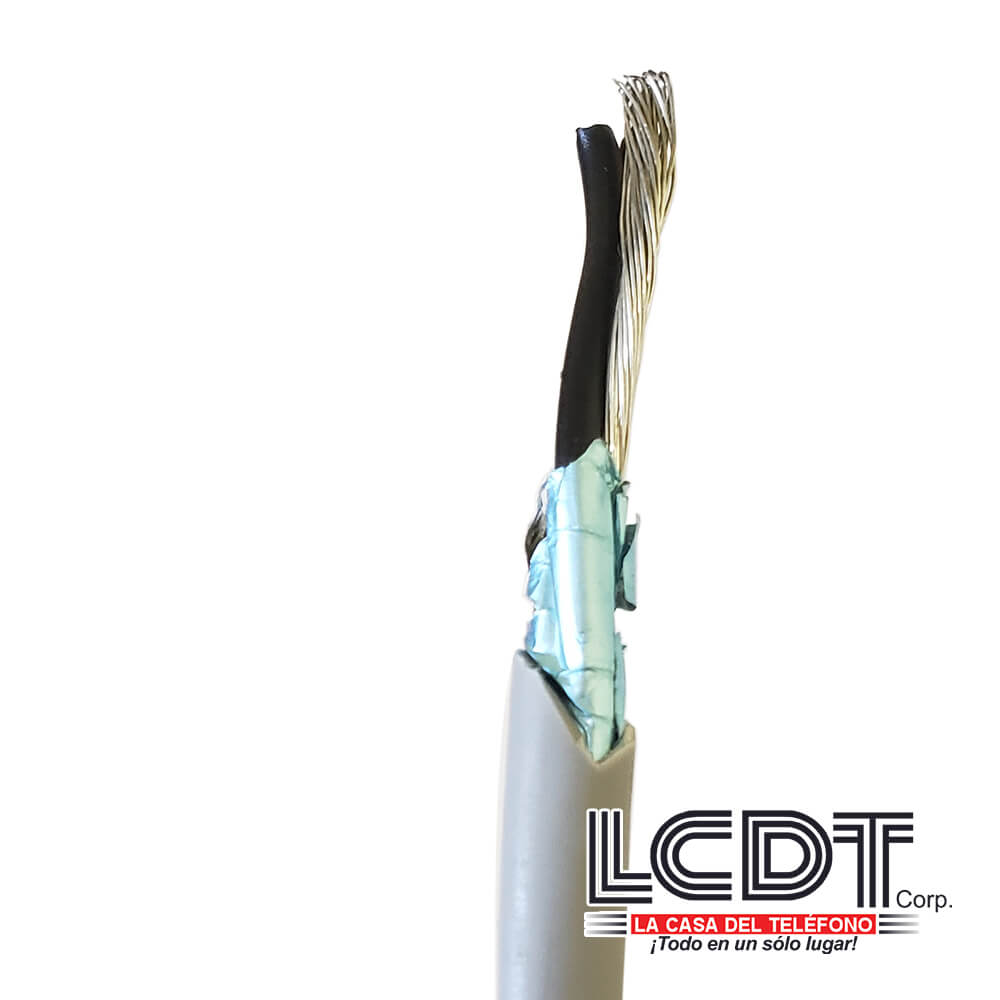 Pie de cable blindado 2C 18AWG – KUWES KS-18A-2C