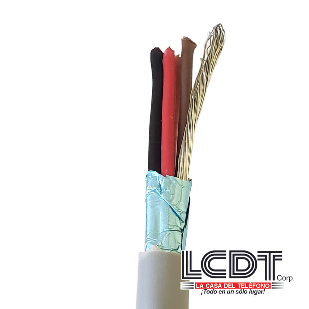 Pie de cable blindado 4C 18AWG – KUWES KS-18A-4C