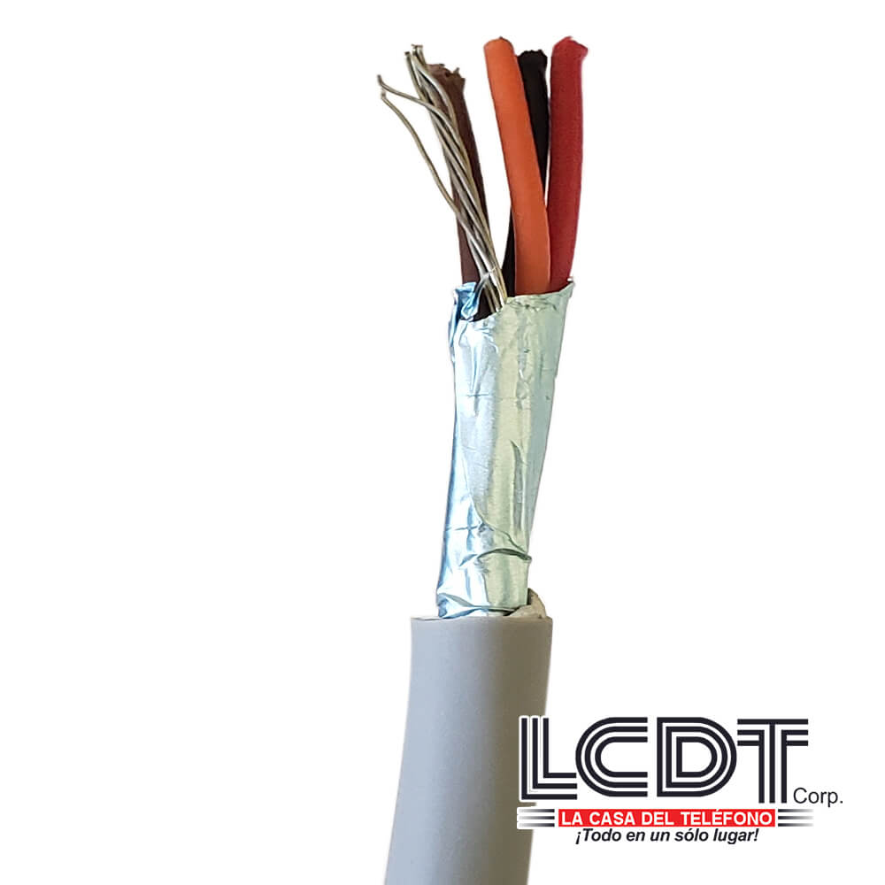Pie de cable blindado 4C 22AWG – KUWES KS-22A-4C