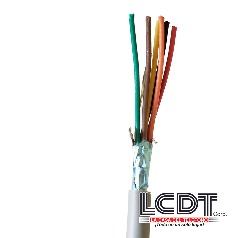 Pie de cable blindado 6C 22AWG – KUWES KS-22A-6C