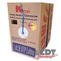 Rollo con 1000 pies de cable UTP CAT5e Azul 100% cobre