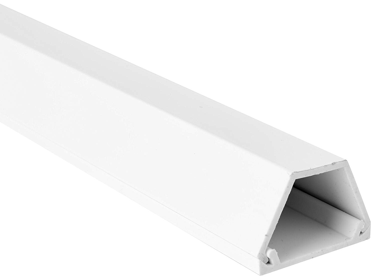 Canaleta plástica, 2M de largo, con adhesivo, en color blanco – KC-6