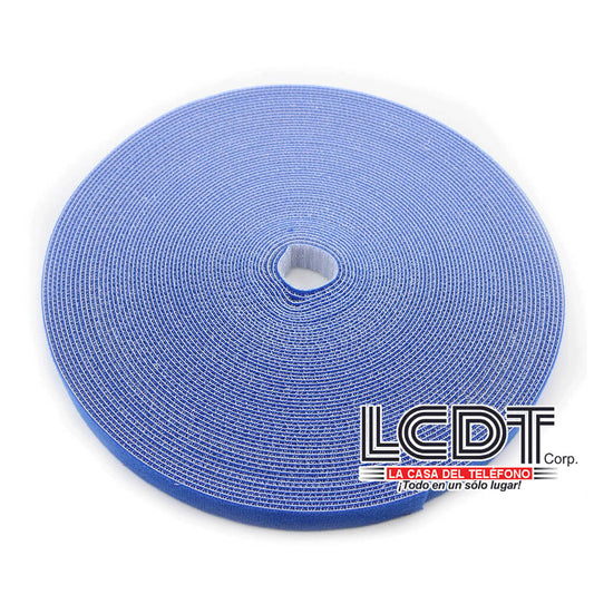 Rollo de Velcro en color azul 25 metros de largo - Kuwes KRGT-2075BL