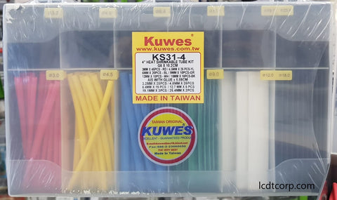 Kit de tubos termoencogibles, 190 piezas, variados colores y diámetros – KS31-4