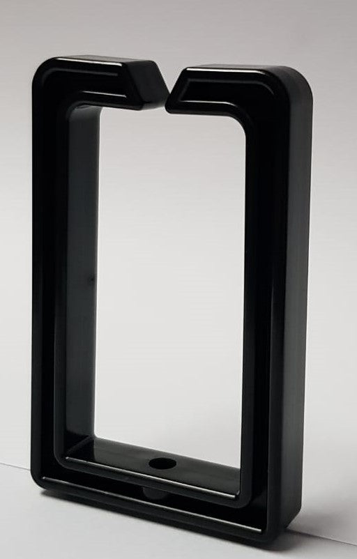 Abrazadera organizadora de cables, negro, 42x69mm, fijar con tornillo – KSLSB-4269