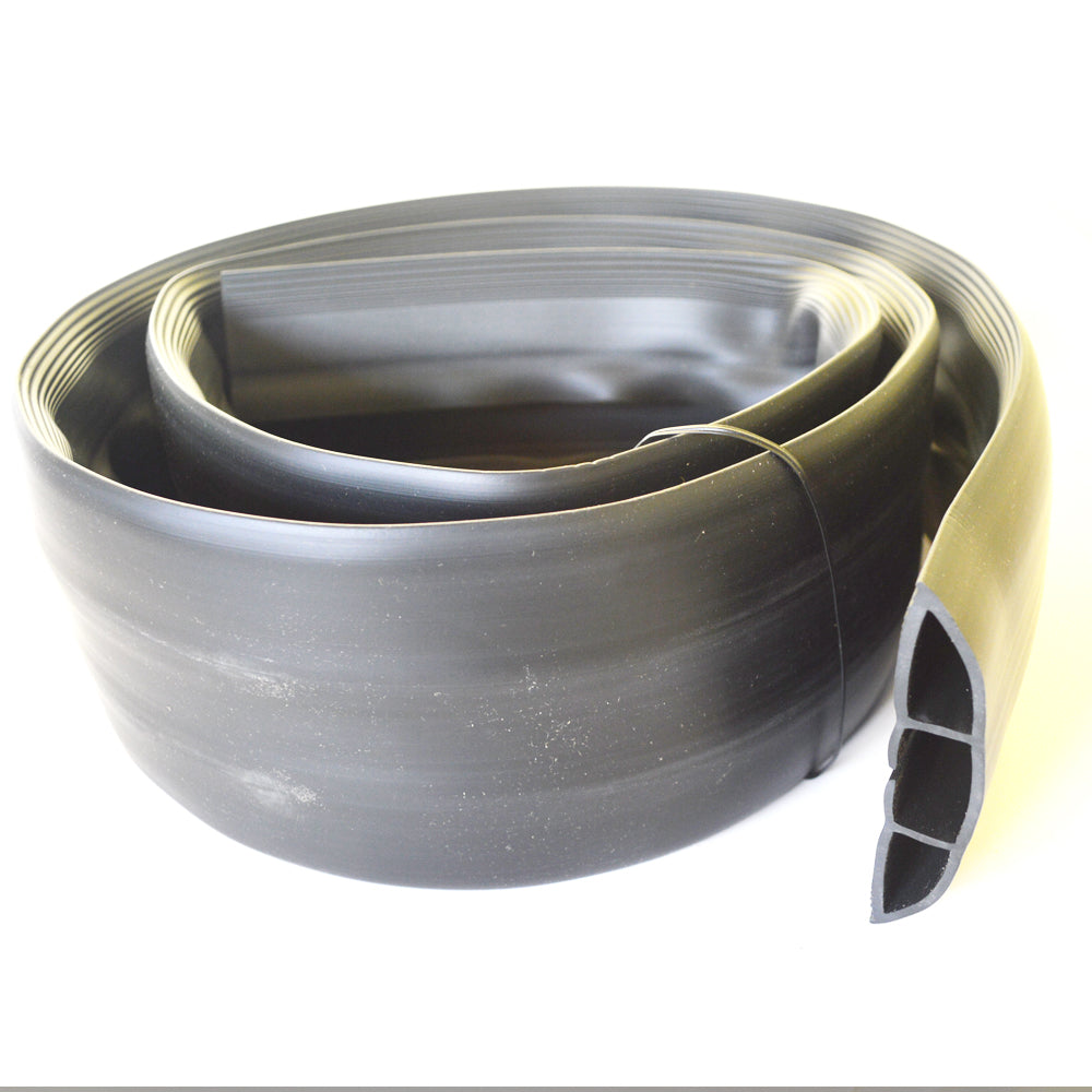 KUWES KSOR-100-BK – Moldura de piso, 100mm (ancho), 6 pies (largo), color negro