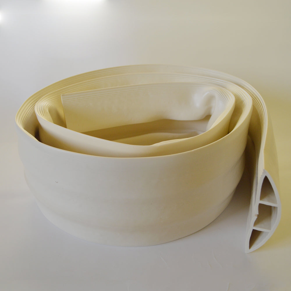 KUWES KSOR-50-MK – Moldura de piso, 50mm (ancho), 6 pies (largo), color crema