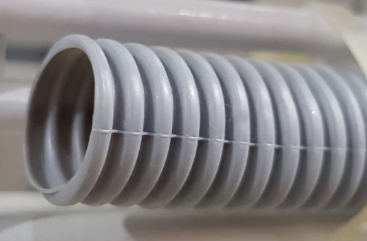 Tubería corrugada flexible de ¾”, gris, PE – KSWG-18