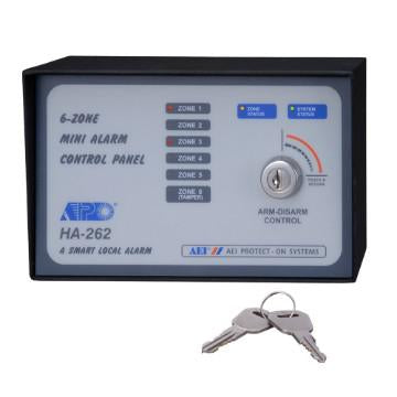 Control de alarma de 6 zonas de alto desempeño – HA-262