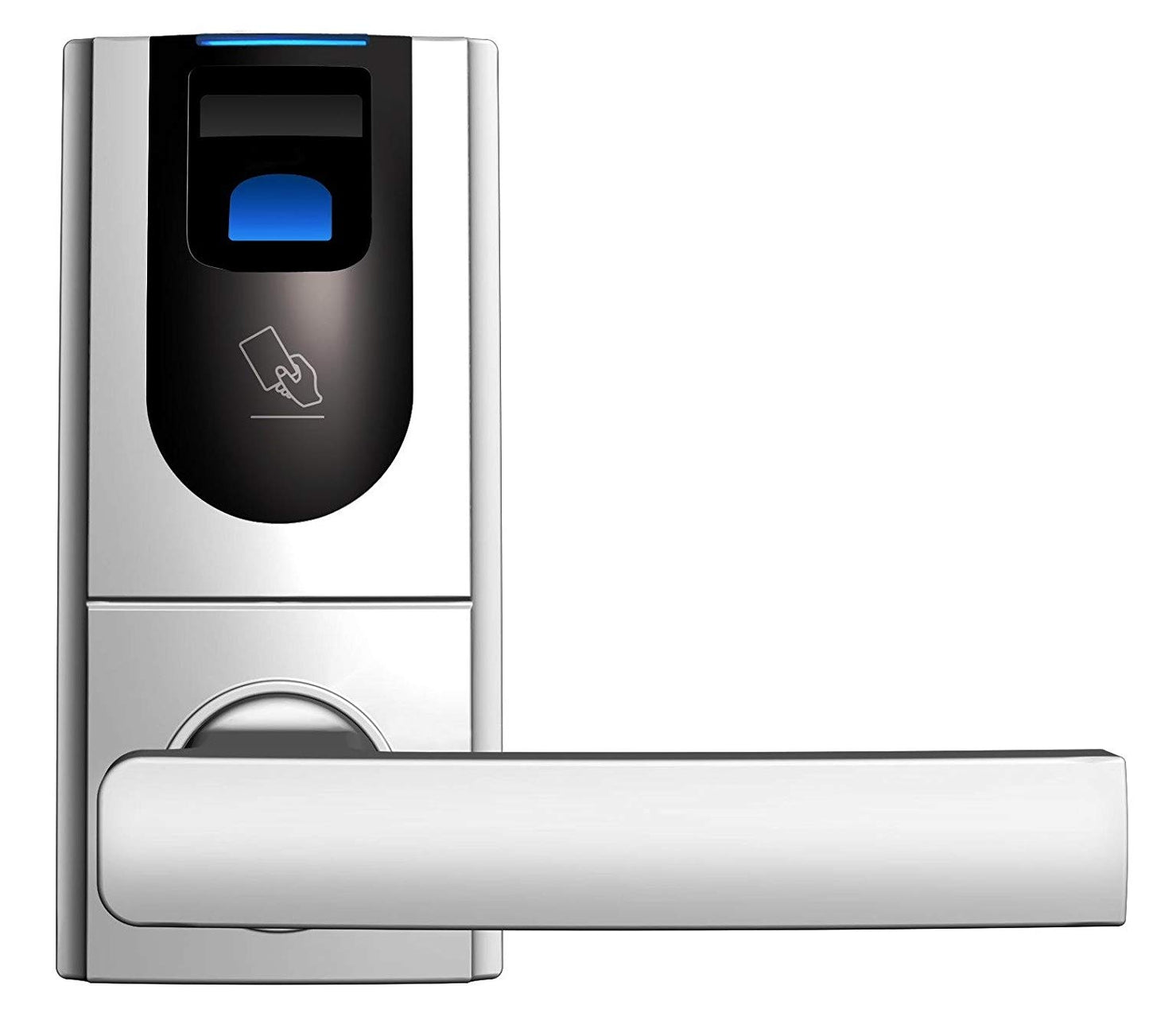 Cerradura inteligente con manija, sensor para huellas y tarjeta de proximidad - L100II Anviz