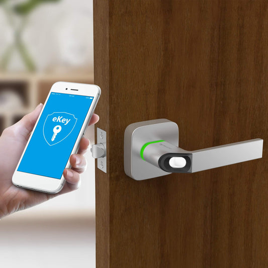 Cerradura inteligente para apertura de puerta “SIN LLAVE”, ingrese por huella, Bluetooth y lector RFID, bridge – UL1-SN & UB01 Anviz