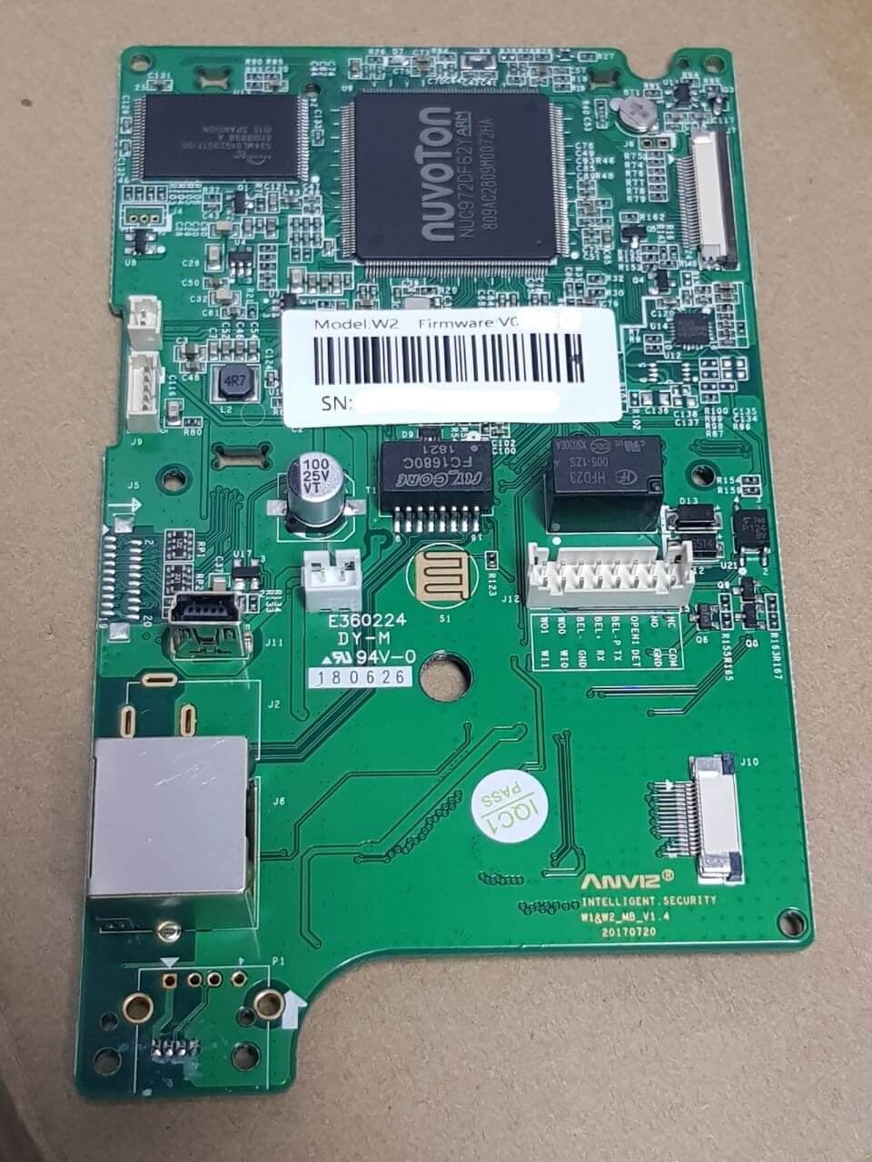 Tarjeta Madre para Control de acceso W2 – Anviz
