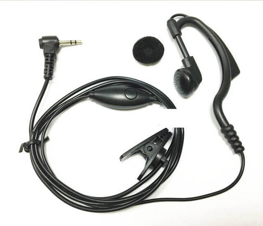 Diadema con micrófono PTT, para radio Walkie Talkie, detrás de la oreja