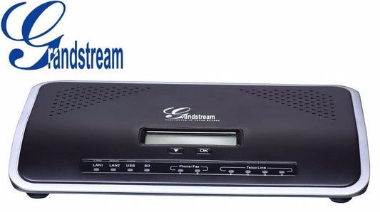 Central IP, soporta 500 usuarios, 45 llamadas concurrentes, 2 FXS, 4 FXO, 2 Gigabit con PoE+ integrado – UCM6204 Grandstream