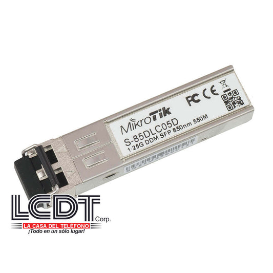 Módulo transceptor SFP (1.25G), 550m, Multimodo – S-85DLC05D Mikrotik
