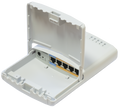Router con 5 puertos 10/100Mbps, de exterior, PoE en 4 puertos – RB750P-PBr2 (PowerBOX) Mikrotik