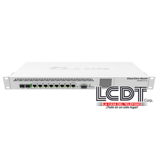 Cloud Core Router, 7 puertos Gigabit, 1 Combo SFP, CPU 9 núcleos, 1Gb RAM – CCR1009-7G-1C-PC Mikrotik