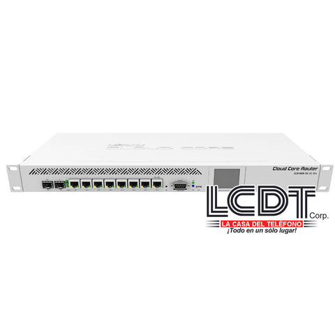 Cloud Core Router, 7 puertos Gigabit, 1 Combo SFP, CPU 9 núcleos, 1Gb RAM – CCR1009-7G-1C-PC Mikrotik