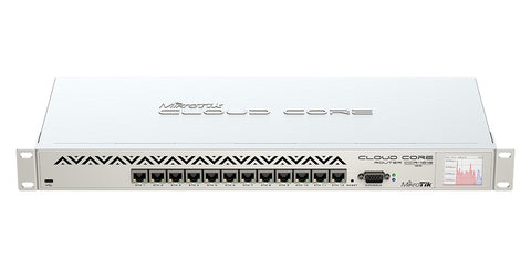 Mikrotik CCR1016-12G - Súper Router  con 12 puertos Gigabit para rack