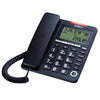 Uniden AS7408 Negro - Teléfono de cordón con teclas grandes, pantalla y altavoz