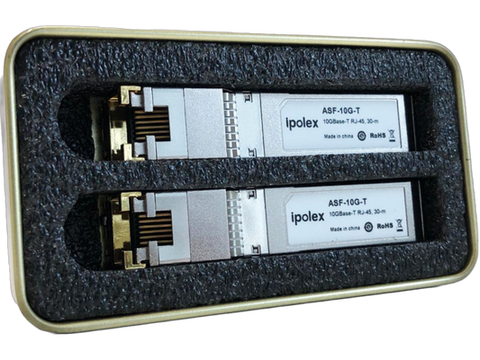 Pack con 2 módulos transceptor 10GBase-T RJ45 30m – Ipolex ASF-10G-T (x2)