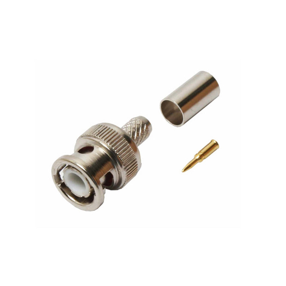 Conector BNC macho 3pcs para crimpar en cable Belden 8218, 75 ohms – CBB-3219 Quest