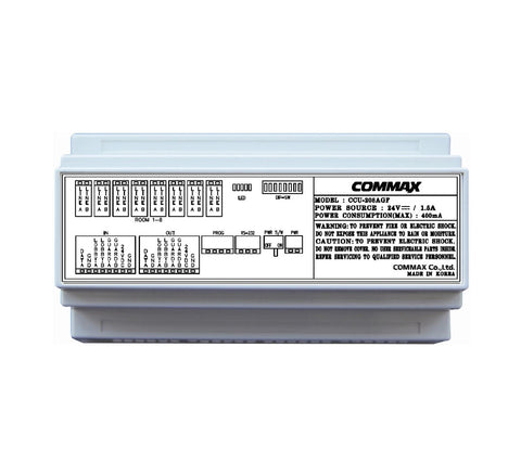 Distribuidor Commax CCU-208AGF de 8 canales, compatible con Sistema Audio Gate