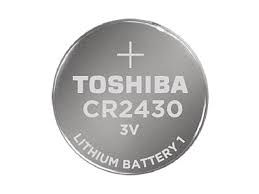 Batería de litio Toshiba CR2430 de 3 voltios