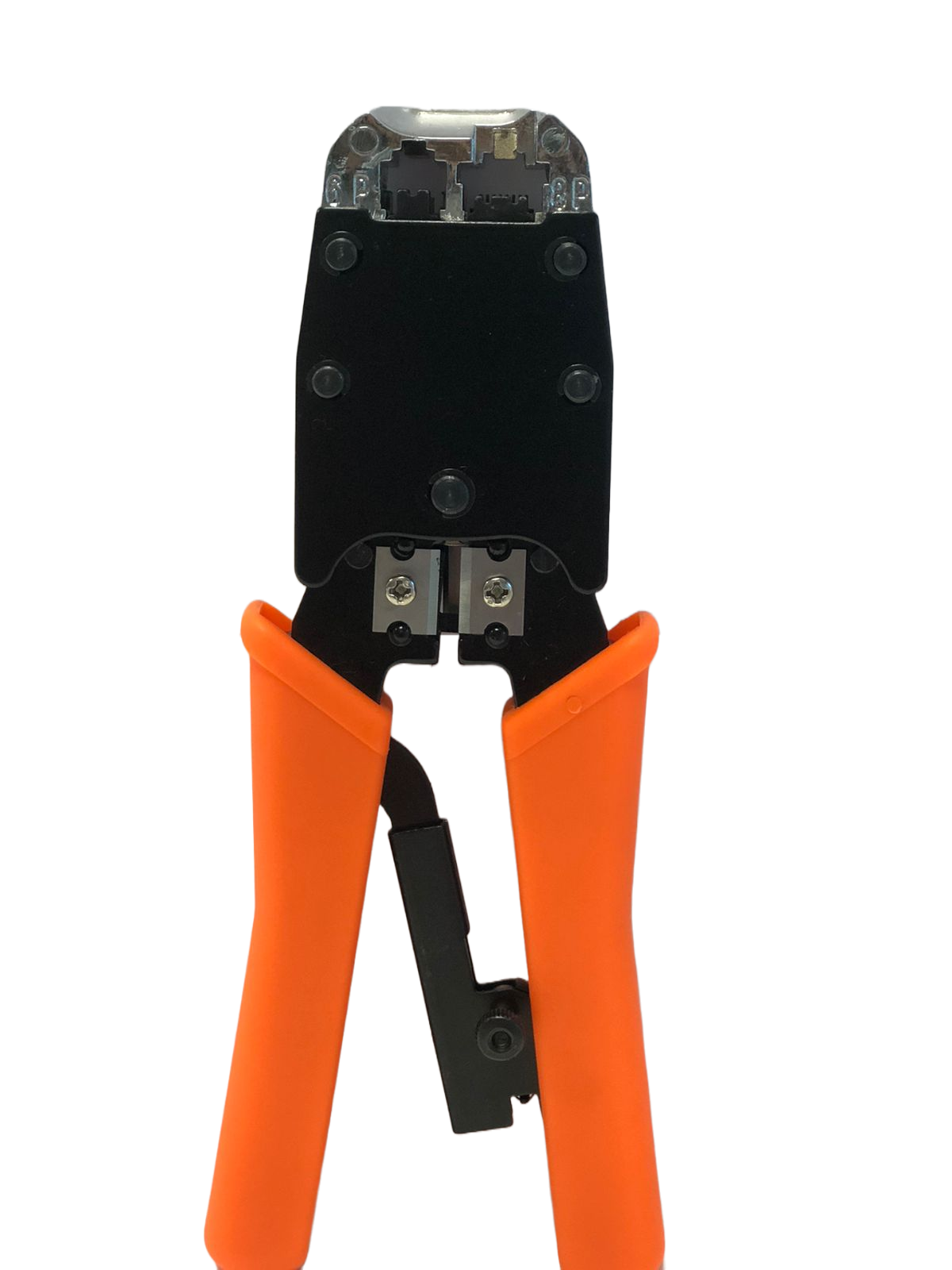 Pinza de crimpeo con trinquete, para conectores RJ45, RJ12, RJ11 – CV-RJTL006 HT-500