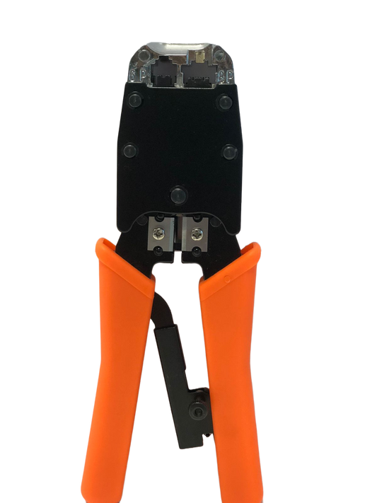 Pinza de crimpeo con trinquete, para conectores RJ45, RJ12, RJ11 – CV-RJTL006 HT-500