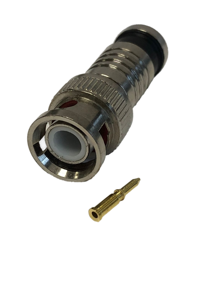 Conector BNC macho de compresión para cable RG60 – BNC-MC