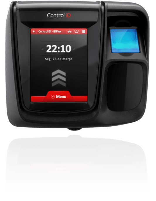 Control de asistencia biométrico, lector de tarjetas de proximidad y contraseña – Control iD iDFlex asistencia