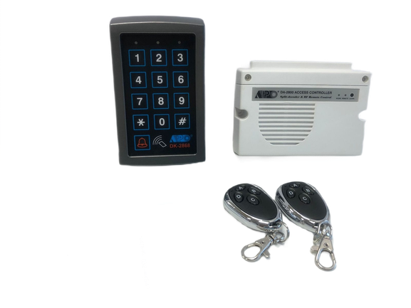 Kit para control de acceso: Teclado DK-2868 + Controlador de acceso DA-2800 + llaveros de proximidad