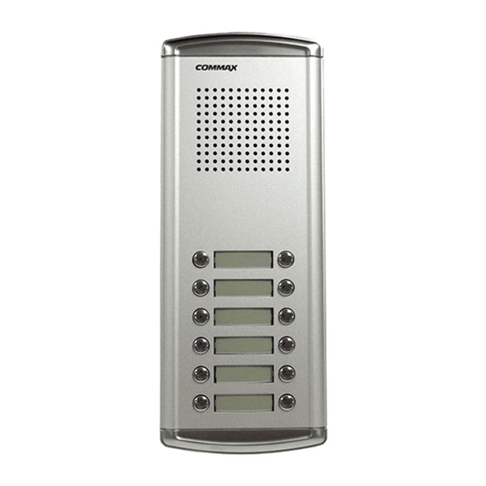 Botonera para edificio con 12 botones, marca Commax modelo DR-12AM