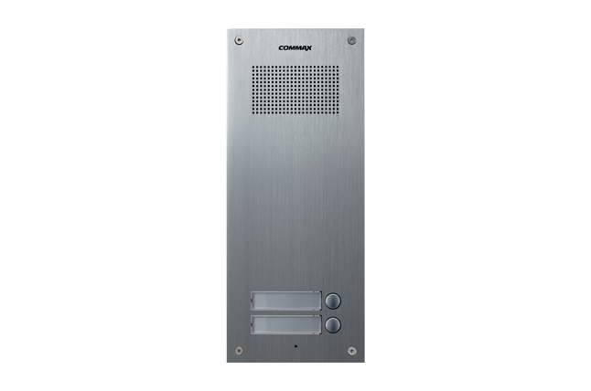Botonera para edificio con 2 botones, conexión a botonera de ampliación - Commax DR-2UM(L)