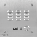Teléfono empotrable tipo altavoz con discador, de acero inoxidable, antivandálico – Viking E-30