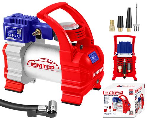 Compresor de aire portátil para carro 12V de 140psi – EMTOP EAAC3501